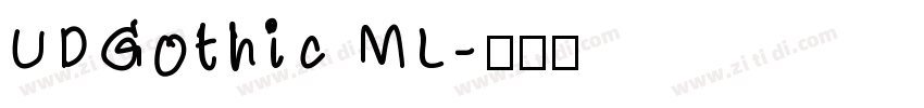 UDGothic ML字体转换